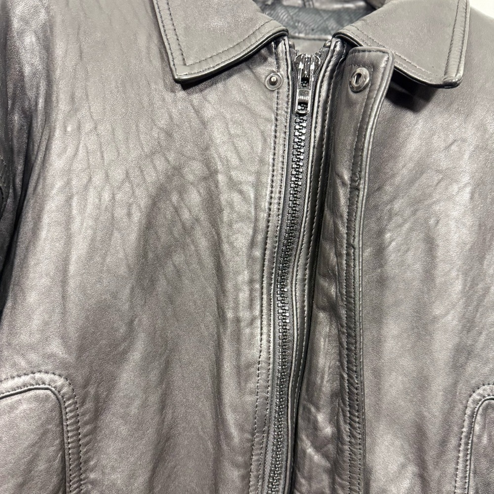 Today's Man Classic Collection Size Small Men’s Black Leather Jacket - Picture 13 of 16